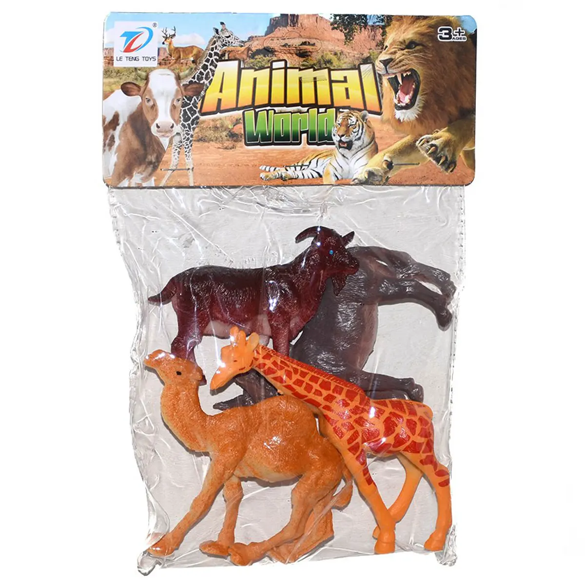 Bag 4 piece mixed animal set 888A-3