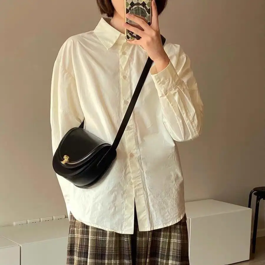 Women\'s Leather Crossbody Handbags Shoulder Saddle Bags Vintage Purses Boho Satchel Hand Bag Ladies Sling Phone Wallet
