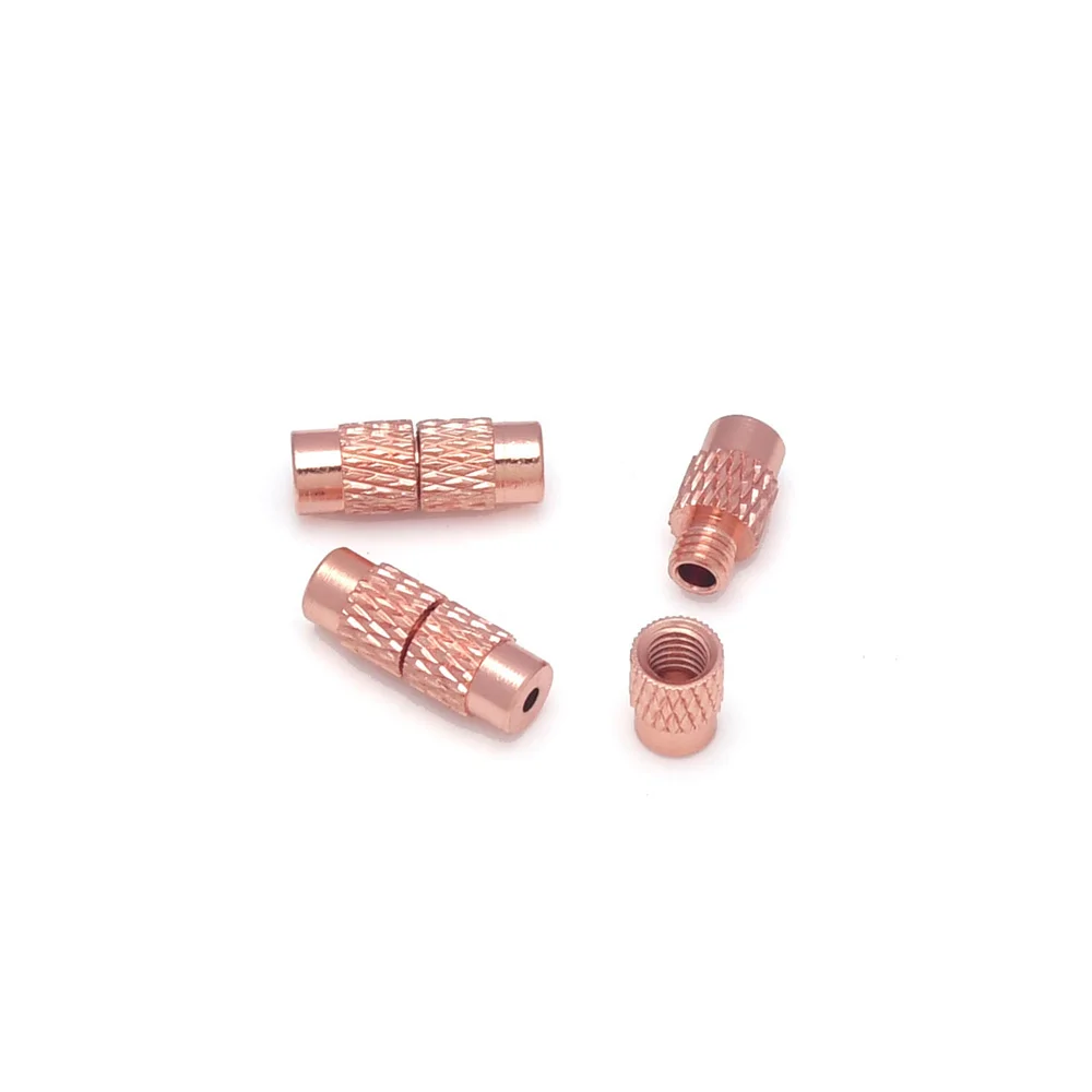 20 Stück Messing-Säulen-Schraubverschlüsse, 4x12mm, für Armbänder, Halsketten und Schmuckherstellung. – Detail 7
