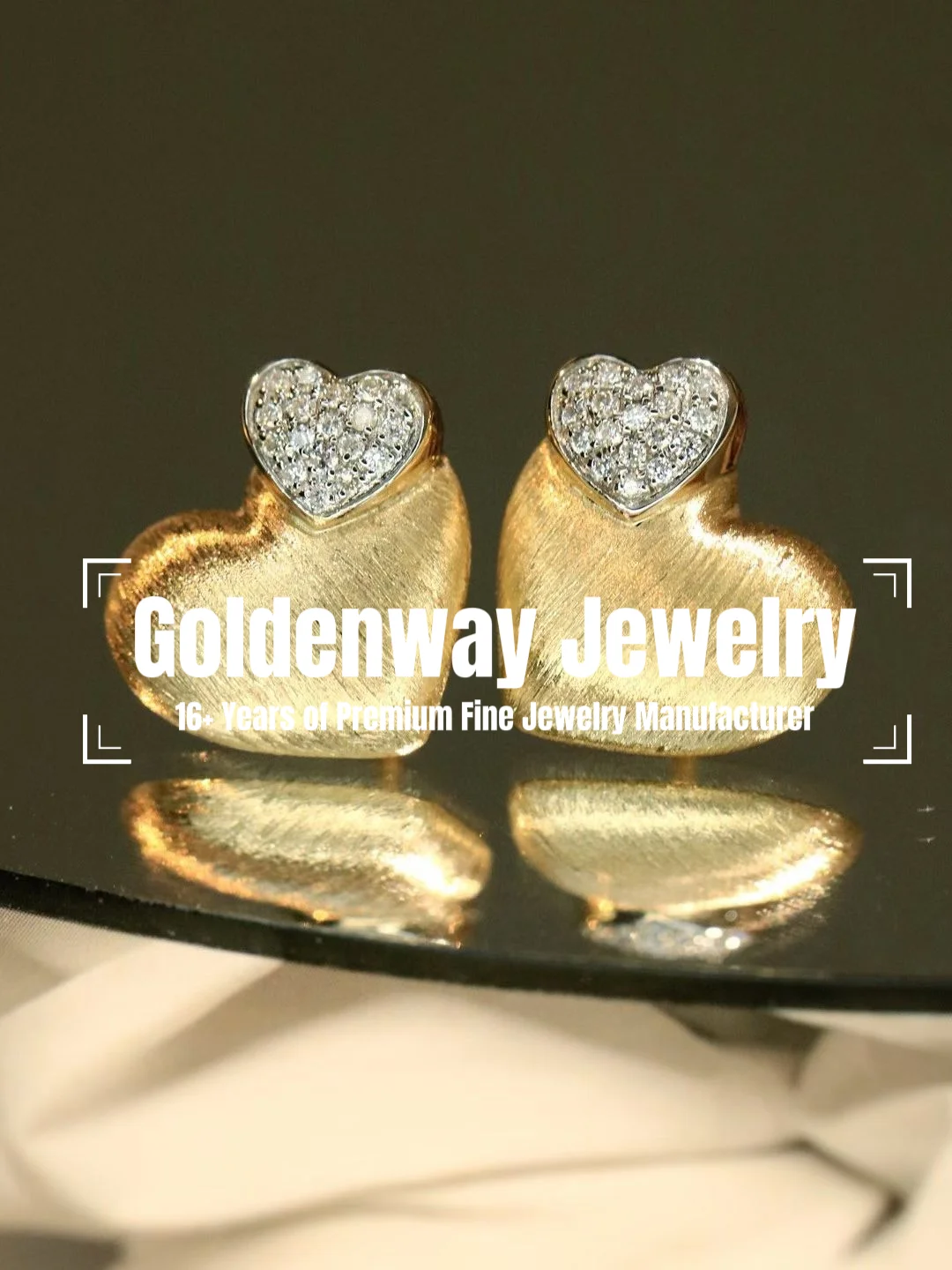 

Vintage Rigato Fine Earrings S925 Solid Silver 5A Grade Zircons Brushed Heart Ear Stud Italian Craft High Jewelry Dropshipping