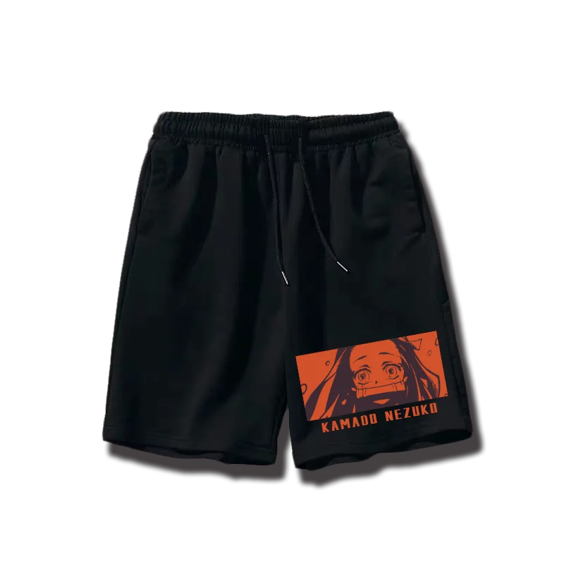 

Ghost Exterminator Blade, японские анимационные спортивные шорты из чистого хлопка, модные шорты с героями мультфильмов, мужские брюки с пятью точками