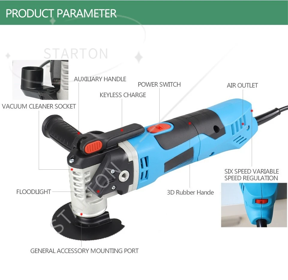 

Oscillating Multi-Tools Quick Release Multifunctional Tools Renovator Electric Home Decor Trimmer Power Tools