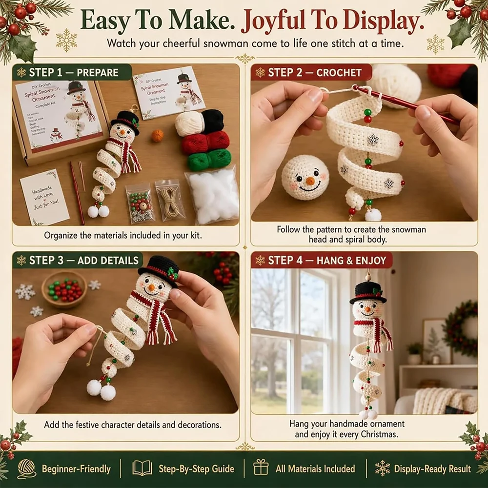 Christmas Crochet Ornament Kit 5
