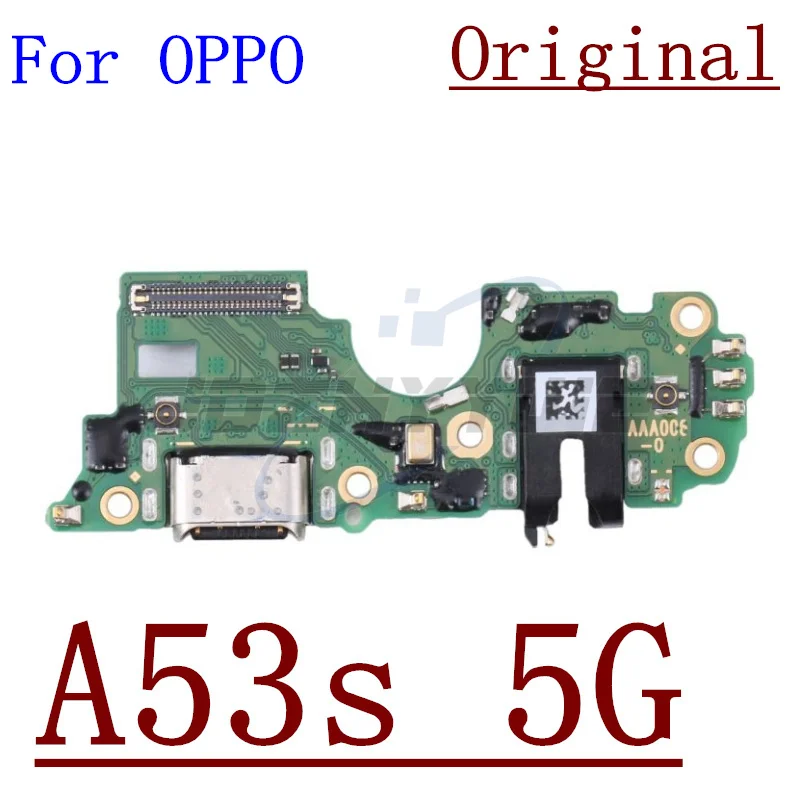 Original USB Charging Port Dock Plug Connector Charger Board Module With Microphone For OPPO A15 A16 A32 A35 A52 A53 4G 5G