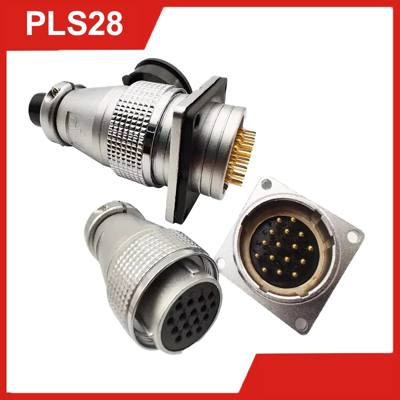 

P28 Aviation Industrial Connector Plug Socket Male Female Butt Joint High Quality Connector 2 3 4 5 7 10 12 14 16 19 20 24 pin