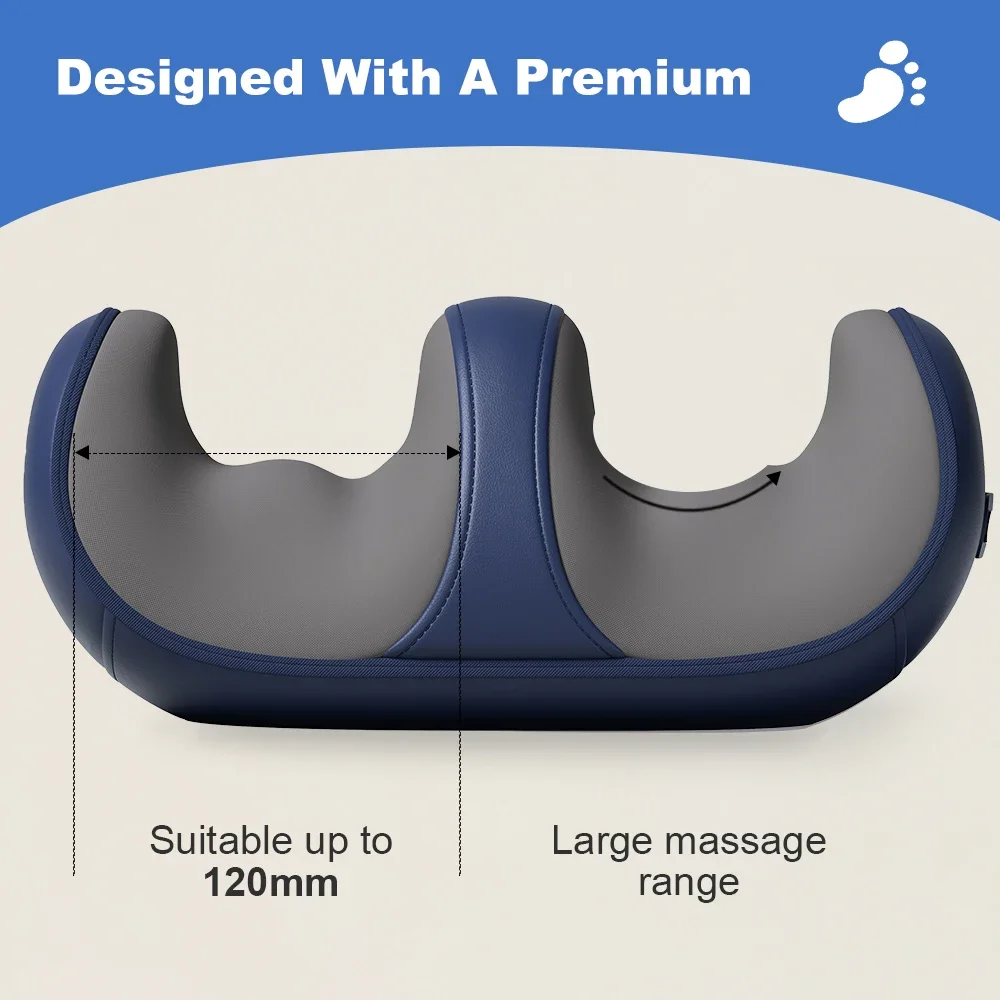 

Professional Kneading Heating Foot Leg Massager Remote 15-Levels Adjustable Intensity Auto Pause Breathable Design for Home
