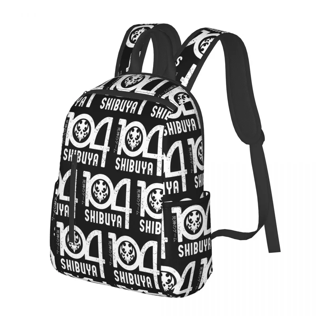 

Neo The World Ends With You 104 Shibuya Grunge Student Backpack School Bag for Men Women Fashion Bookbag Shoulder Bags