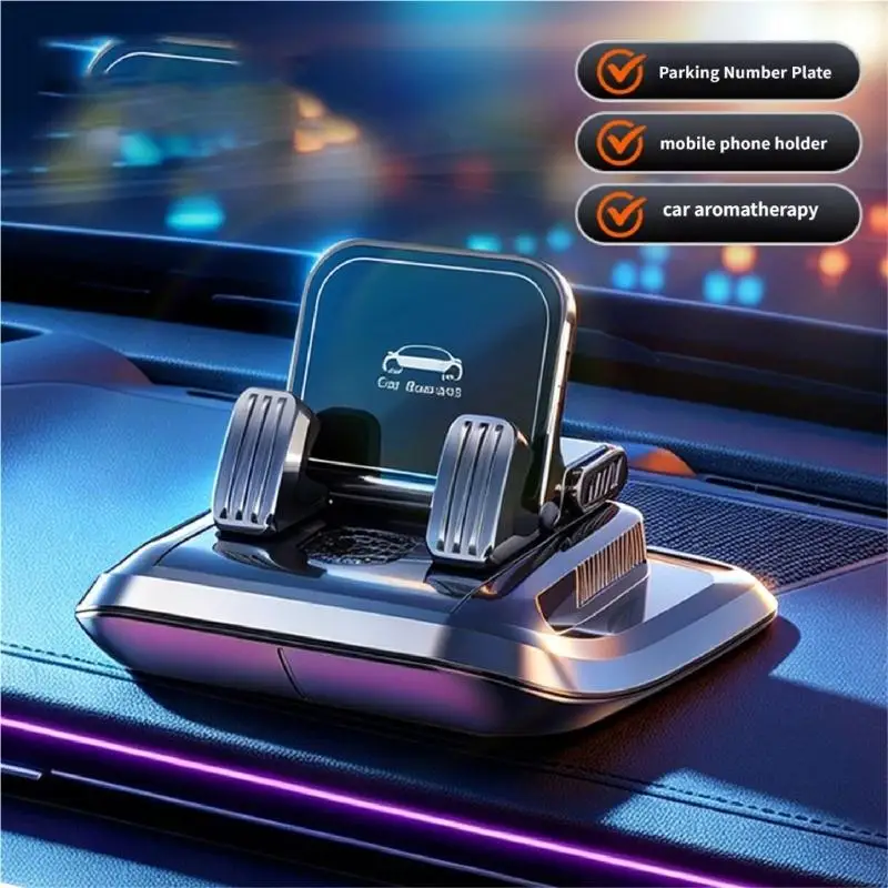 Y1UB Multifunction Auto Dashboard Organizers Car Phone Holder with Fragrances Diffuser