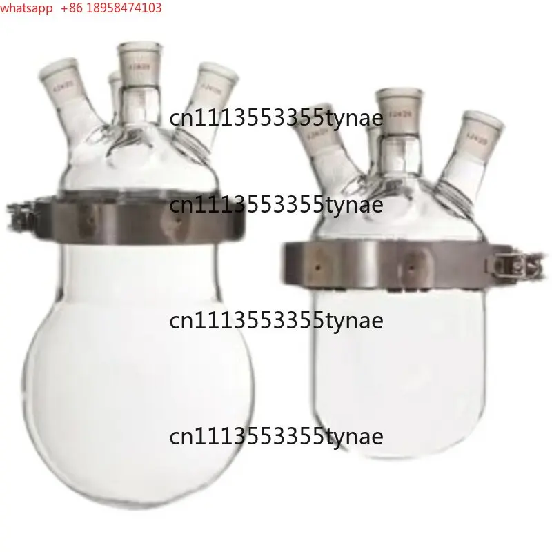 

Open Reactor Glass Distillation Reactor Open Reaction Bottle Three Mouth Four Flat Bottom Round Bottom Flange Clamp