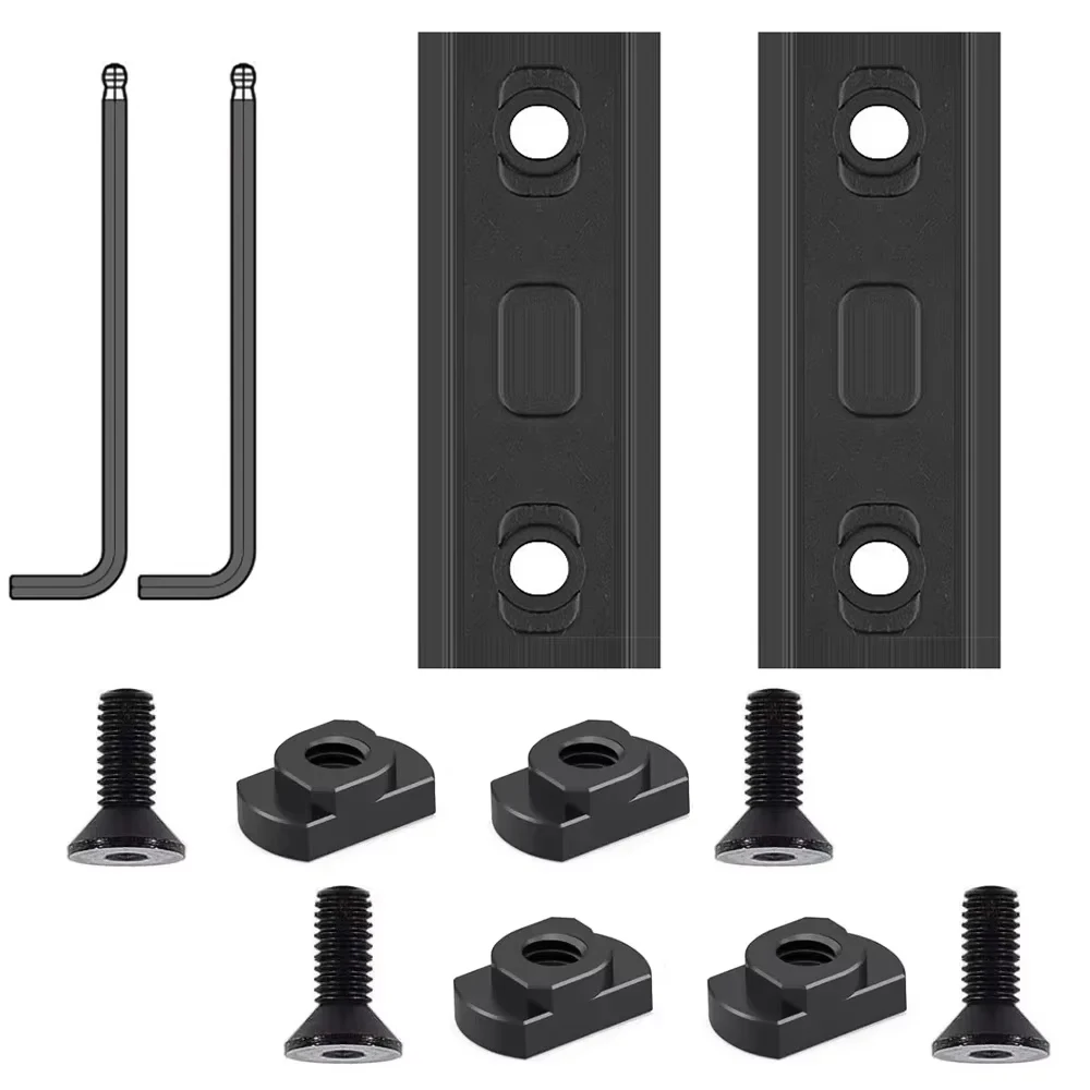 NORDIC 1.5 Tac-Rail Flashlight Rail Attachment 5 Slots BBL Clamp 2 Pcs Tactical Lighting System for Outdoor Sports & Activities