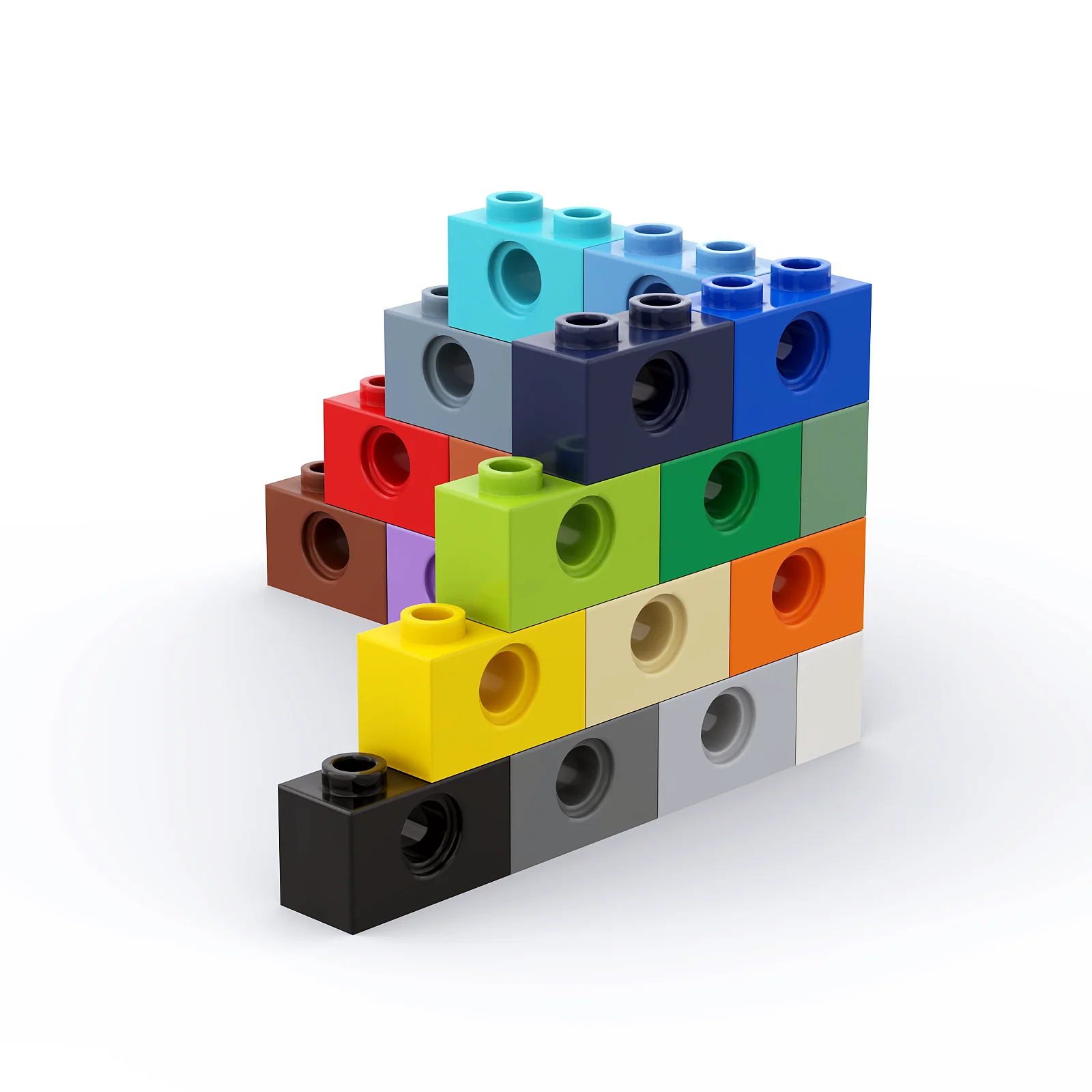 1 Pcs Gebouwen Blokken 3700 Baksteen 1X2 Met Gat Collecties Bulk Modulaire Gbc Speelgoed Voor High-Tech moc Set