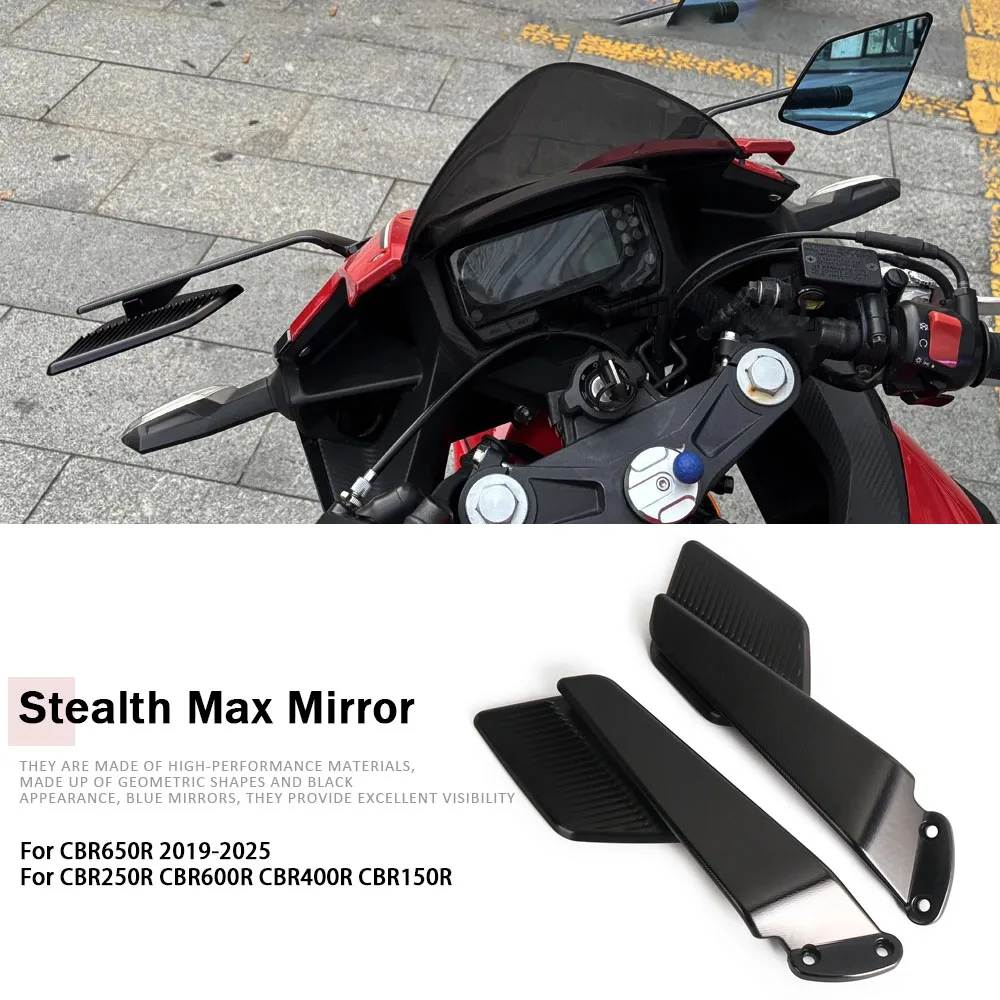 

CBR650R 2019-2025 New Rearview Mirror Motorcycle CBR400R CBR150R Wind Wing Adjustable Rearview Mirror For Honda CBR250R CBR600R