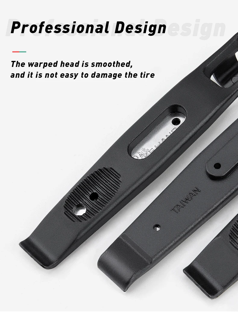 BIKE HAND 3 PCS Tire Lever Steel Core Bicycle Tyres Repair Tool Wear-resistant Crow Bar Metal Tire Spoon Bicycle Tyre Crowbar