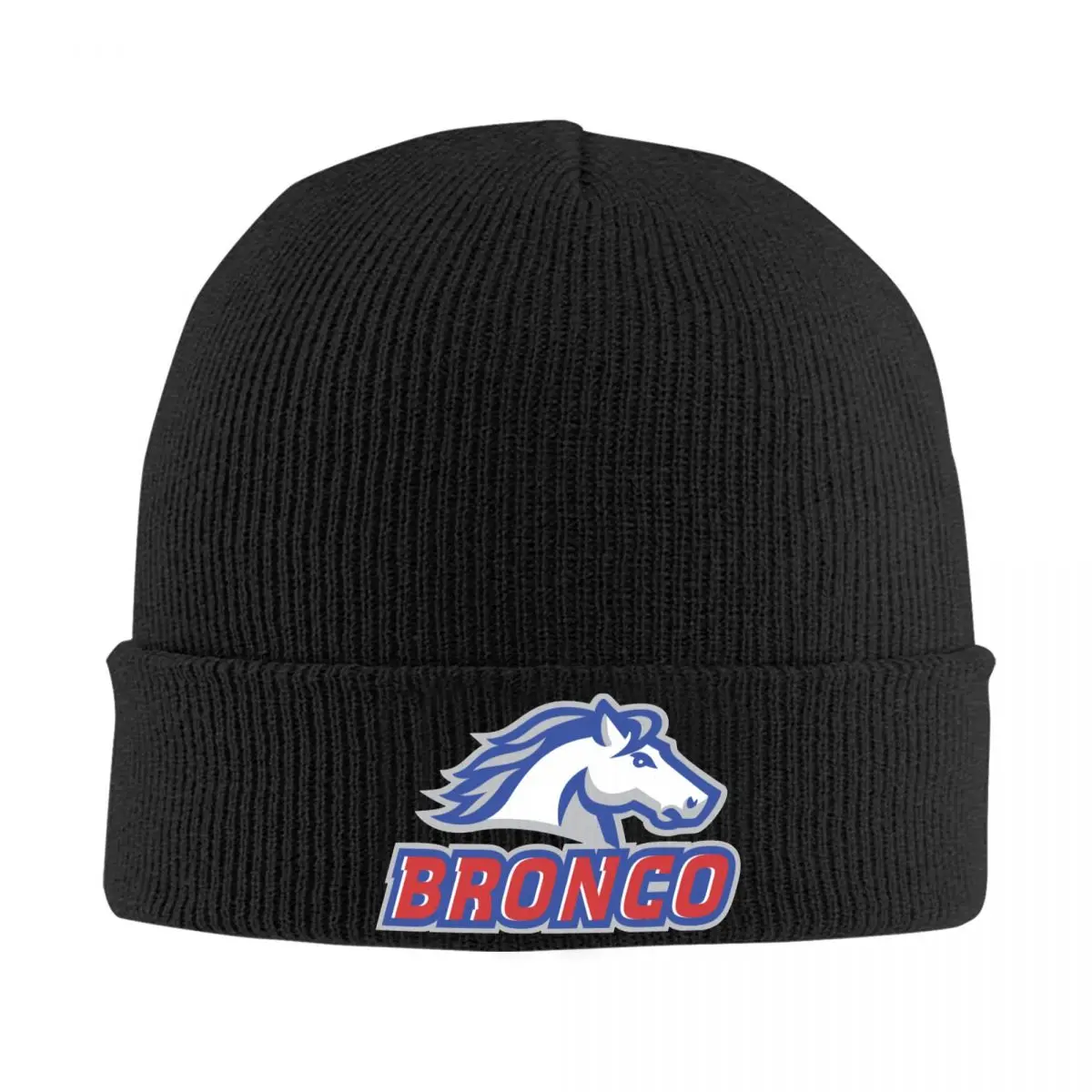 New Bronco Skullies Beanies Caps Winter Warm Knitting Hat Bonnet Outdoor Ski Cap