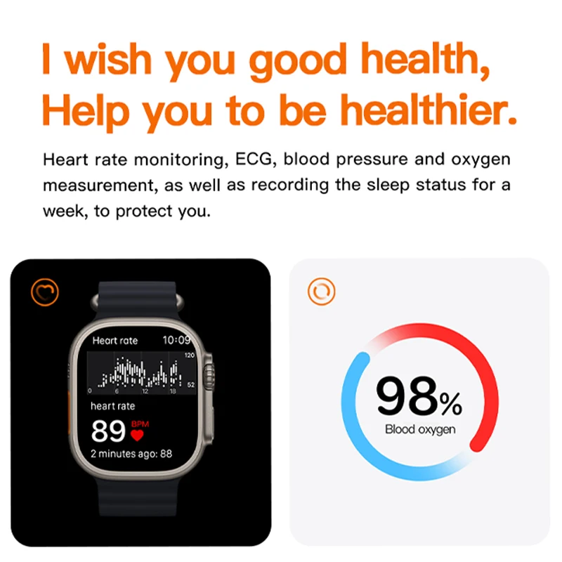 2025 뉴 워치 T1000 울트라 7 워치 스트랩 스마트워치 사각 스크린 심전도 모니터링 렐로즈 인텔리헨테 손목시계 ﻿ ﻿