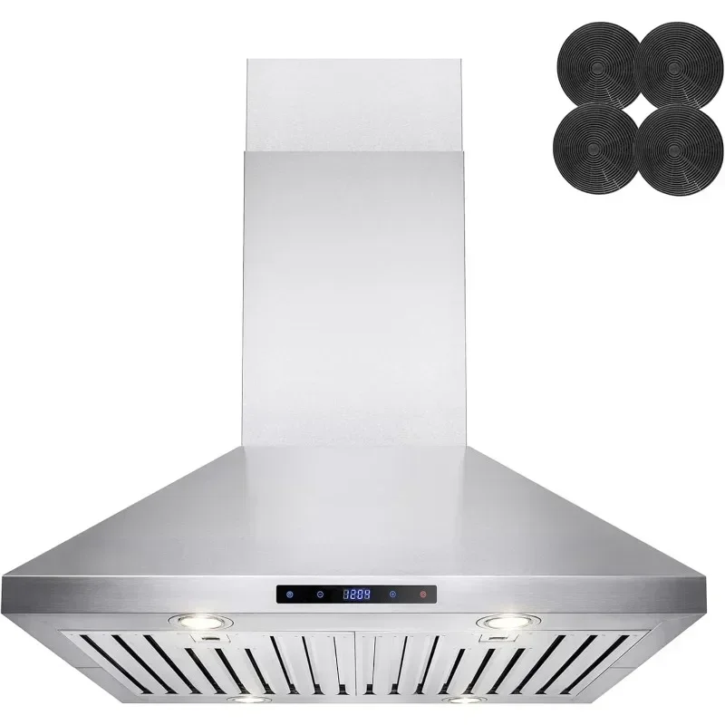 

Island mounted range hood, ducted convertible range hood