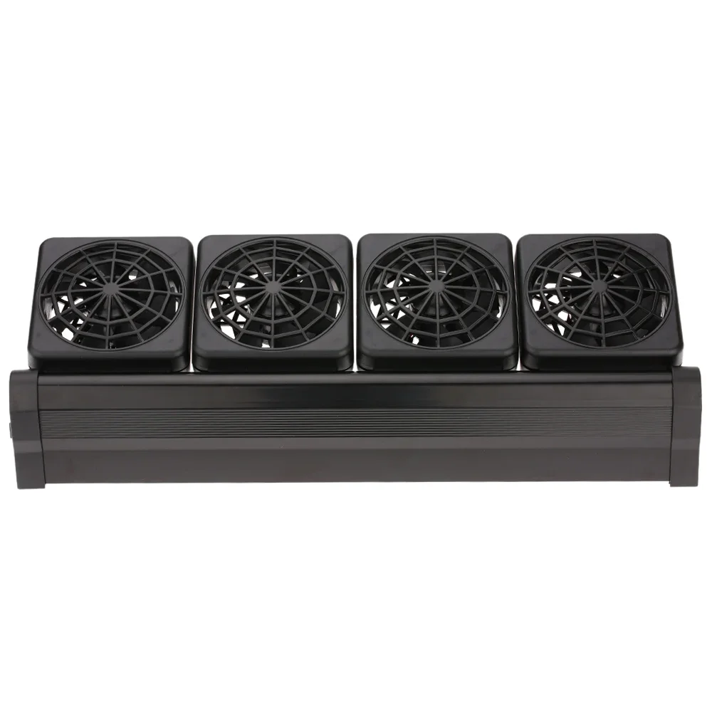 Aquarium Fish Tank Cooling Fan System Chiller Control Reduce Water Temperature 1/2/3/4 Fan Set Cooler Marine Pond Accessories