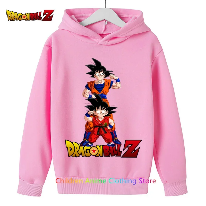 Sudadera con capucha de Dragon ball Z para niños, ropa de Anime para niños de 3 a 13 años, Sudadera con capucha de Goku, chándal para niños y niñas