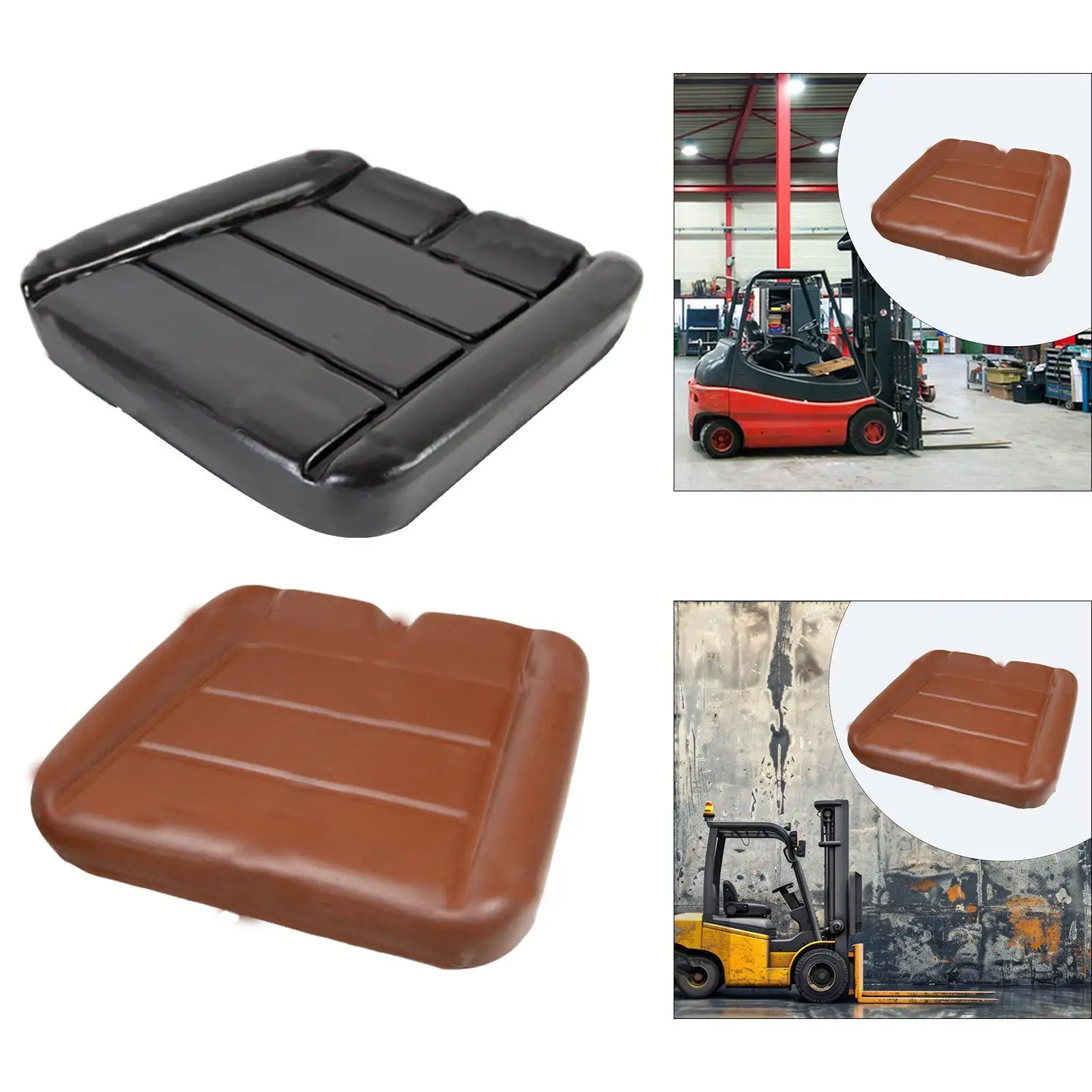 

Generic Forklift Seat Cushion Comfortable Tractors Skid Loaders Easily Install