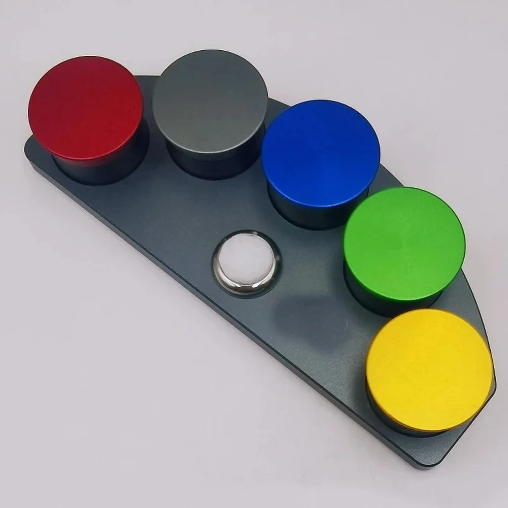 

1set Dish Watch Oiler Kit Alloy Five Holes Color-Coded Plates Watch Oil Dip Oiler Stand Dishes Oil Cup For Watch Maintenance