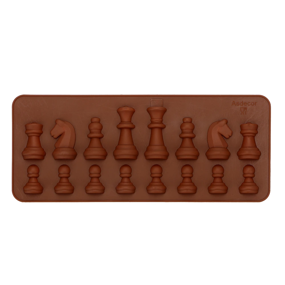 Ice Sugar Cake Mould Chocolate Mold Silicone Bakeware Kitchen Accessories Chess Shaped