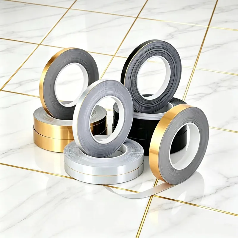 20M Ceramic Tile Mildewproof Gap Tape Decor Gold Silver Black Self Adhesive Wall Tile Floor Tape Sticker Home Decorations