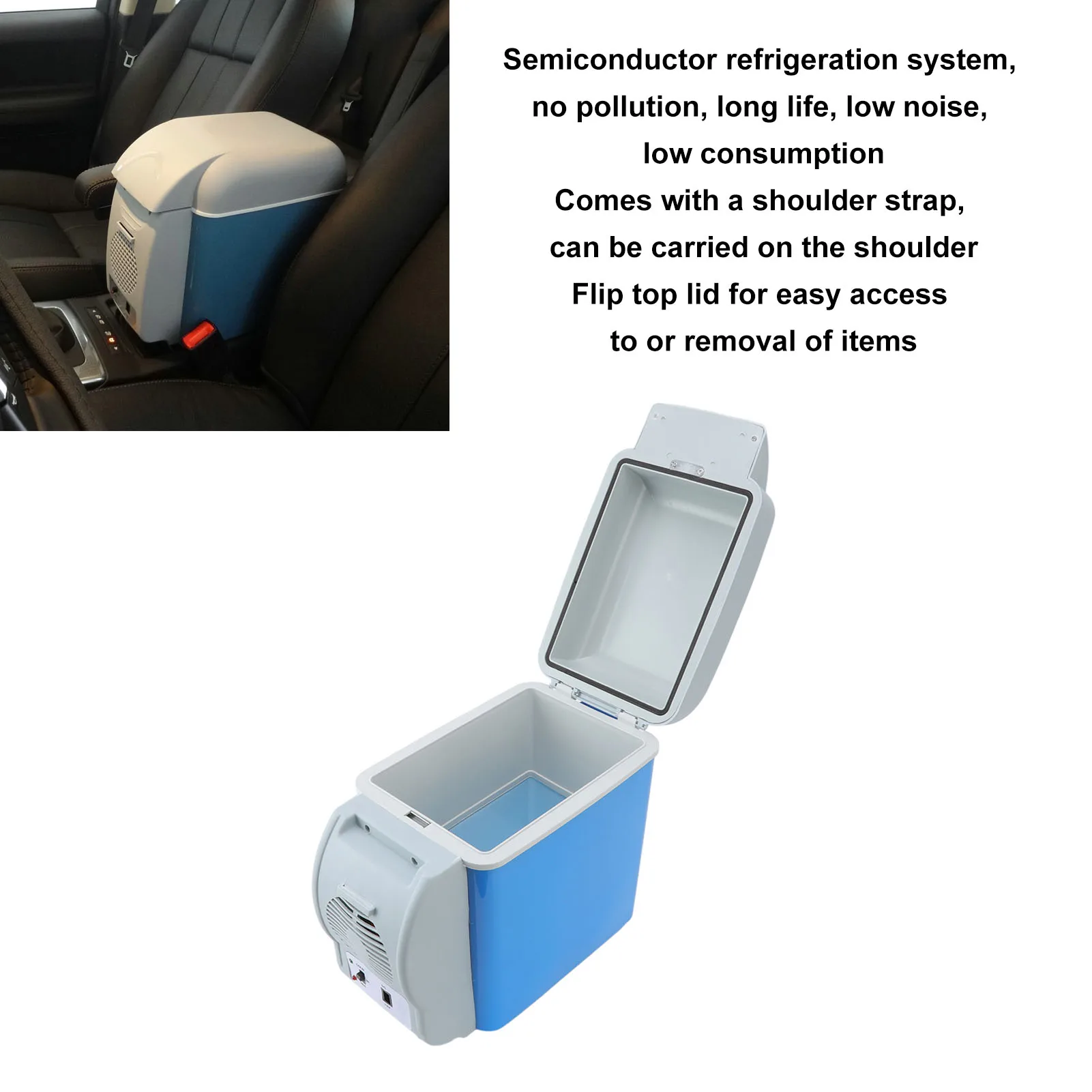 12V Electric Car Refrigerator Portable Mini Fridge Freezer Vehicle Refrigeration And Heating Ice Box Car Electronic Devices