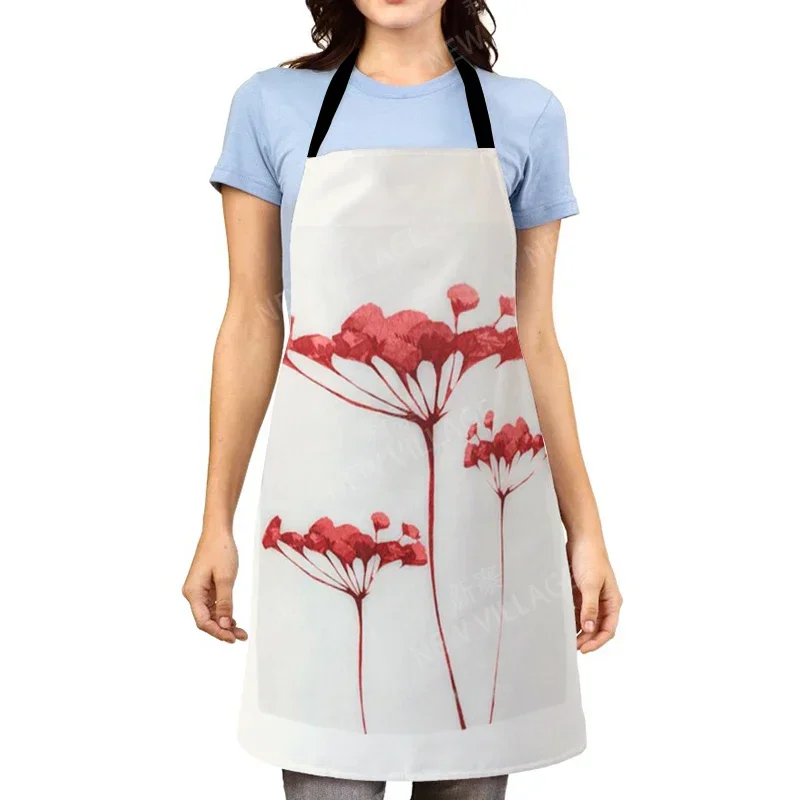 nordic Aesthetic Women kitchen apron kids original Children Waterproof girl princess waiter work apron oil proof boho plant