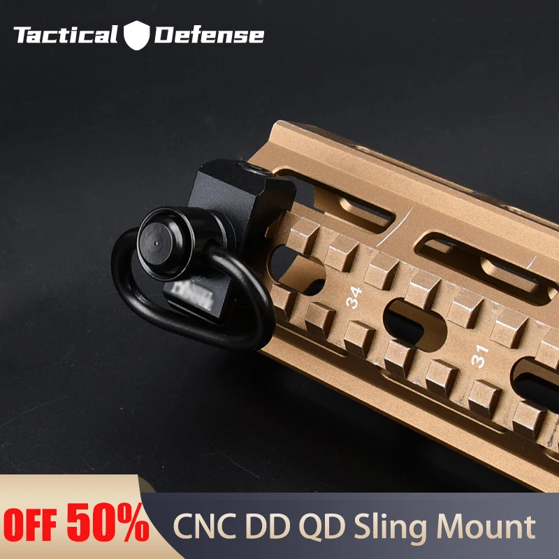 Tactical Toys Metal CNC DD QD Sling Rifle Swivel Attachment Mount For 20mm Rail Outdoor Sport Slings Accessories Airsoft Hunting