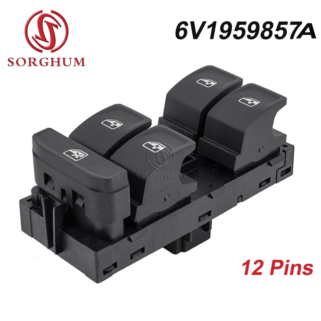 

Sorghum Car Auto accessorie Power Window Switch Front Left 6V1959857A For Skoda Rapid Fabia 2013-2020 5JA959855 6V1959857A 12Pin