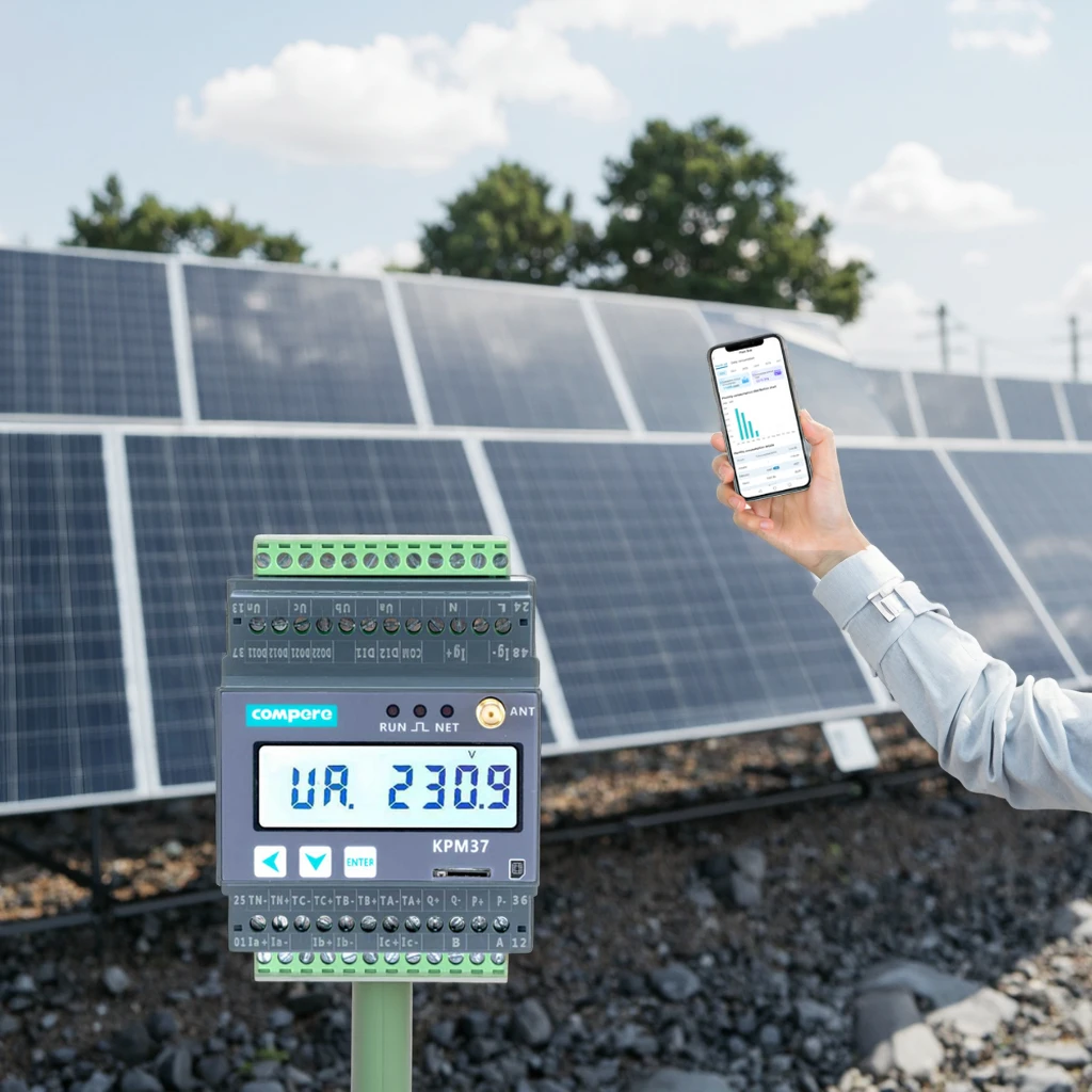 4G Wireless Industrial Energy Meter CT Programmierbarer DIN-Schienen-3-Phasen-4-Draht-Leistungsmesser für Microgrid