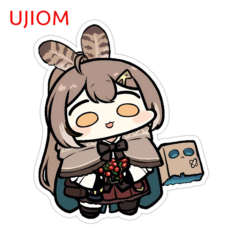 UJIOM For Hololive Nanashi Mumei Wall Sticker Artistic Creative Anime Suitcase Decal Unique Sunscreen Window Vestibule Decor