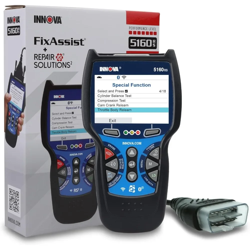 5160RS, OBD2 Bidirectional Scan Tool, OE-Level All System Diagnostics, Reset Oil Light/Battery/EPB/SAS/DPF, Mechanic Reco