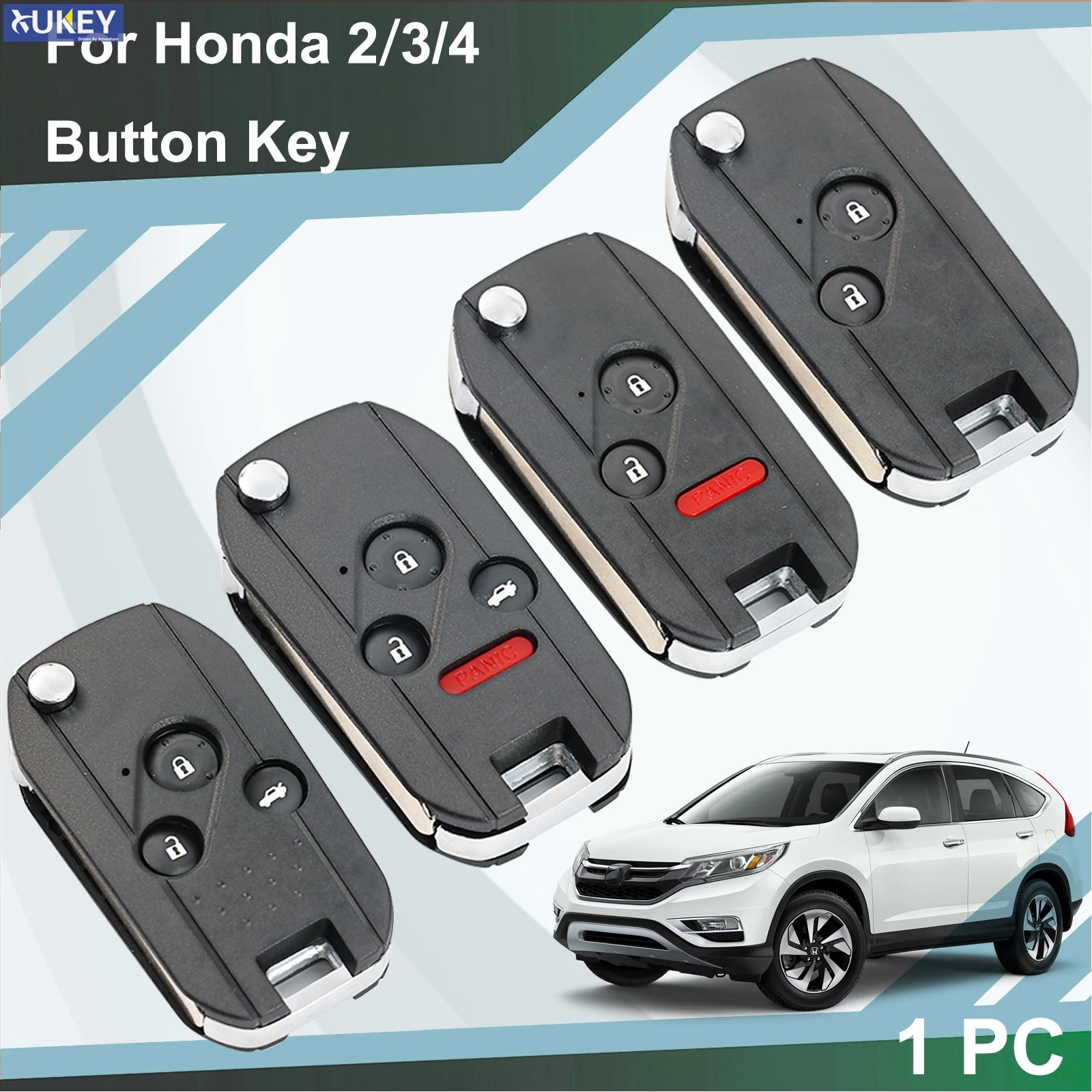 

Для Honda Accord Civic CRV Pilot Ridgeline Pilot 2007 2008 2009 2010 Новый модифицированный флип-брелок из АБС-пластика 2 3 4 кнопки