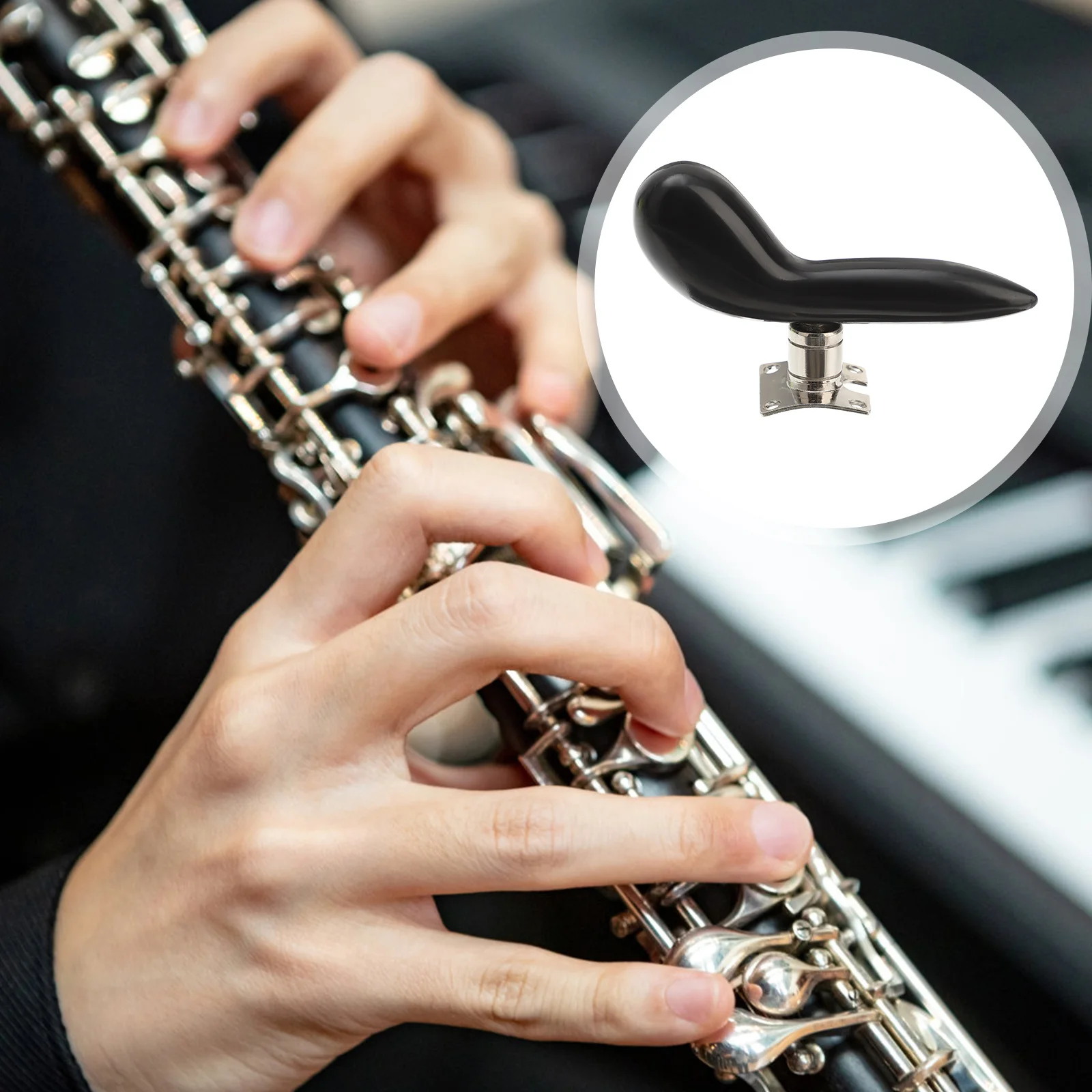 

1pc Bassoon Wrist Support Pad Ergonomic Hand Rest For Long-Time Playing Black Wrist Relief Accessory Instrument Part