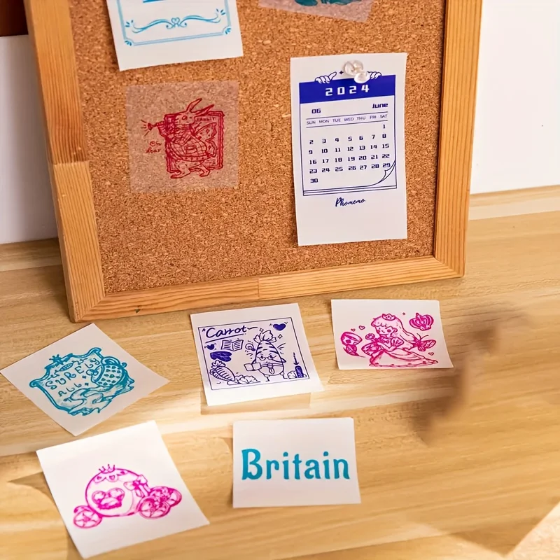 53mm Clear Thermal Paper Color Text on Transparent Background for T02/M02/M02s/M02Pro/M03/ Printers HD Decorative Sticker Labels