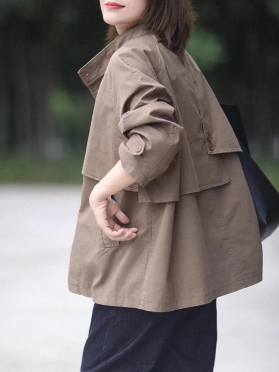 

Корейское женское длинное пальто в корейском стиле, повседневное, приталенное, зимнее, для поездок на работу, стандартной длины, коллекция 2023 года