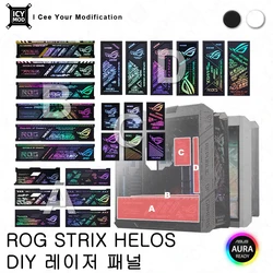 ASUS GX601 Laser Engraving Case Panel ARGB Lighting Plate ROG Strix Helios PC MOD Decorative Light Plate