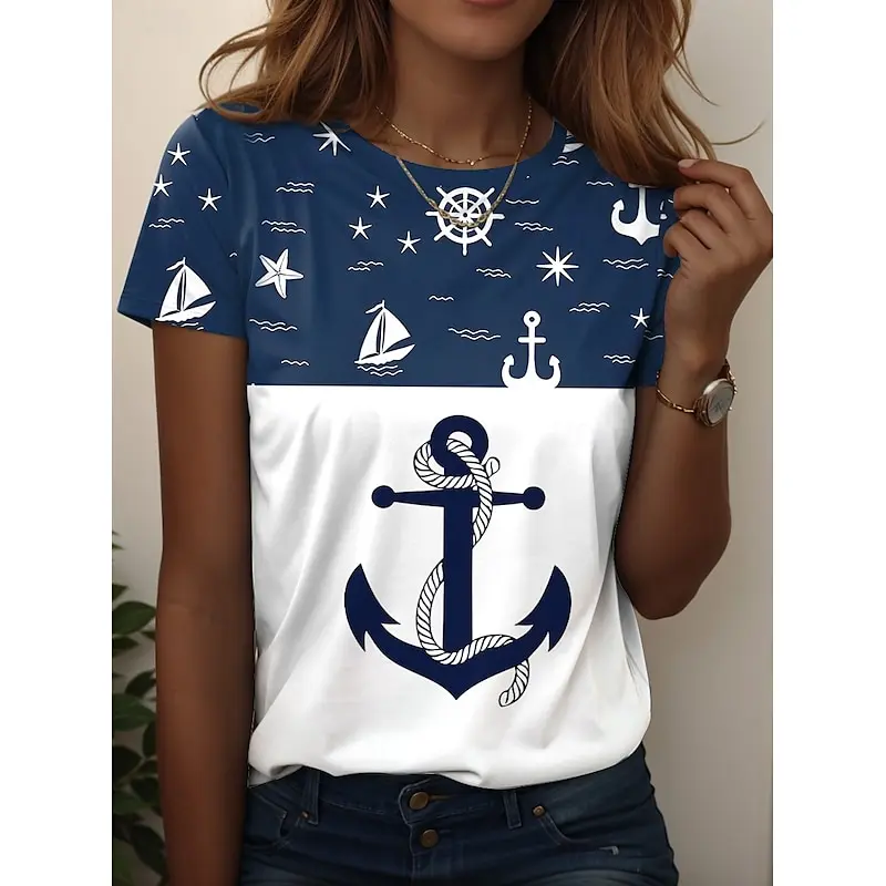 Funny 3D Print Women's T-Shirts Summer Comfortable Breathable Short Sleeve Tees Fashion O-neck Loose Tops Casual Female Clothing