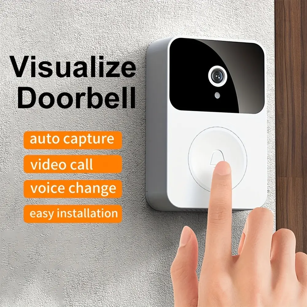 WIFI Video Doorbell Camera Wireless Night Vision Smart Home Security HD Door Bell Two Way Intercom Voice Change For Home