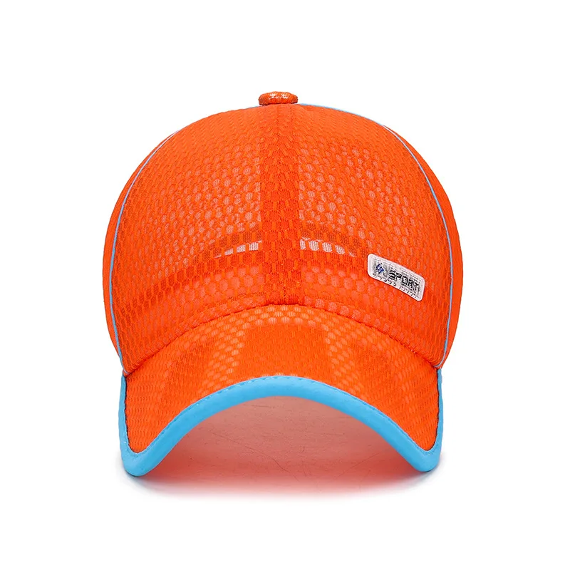 4-14 Child Summer Breathable Mesh SunShade Cap Boy Girl Letter Outdoor Sport Sunscreen Sun Cycling Adjustable Hat Running Hat