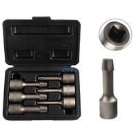 E15A 6Pcs 3/8 Drill Bit Set Stripped Screw Extractors Damaged Screw Extractors