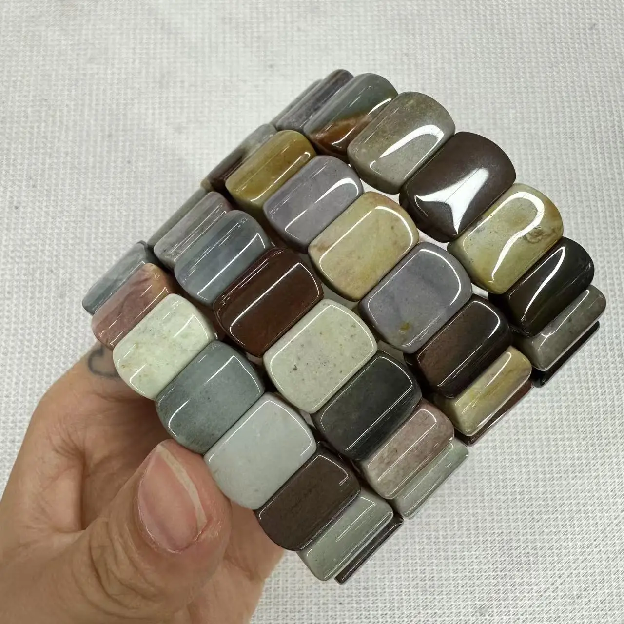 

Натуральный агатовый камень ЯнЯнь, бусины 8 × 14 мм, браслет из натурального драгоценного камня, браслет, ювелирные изделия своими руками для женщин, рождественский подарок, оптовая продажа!