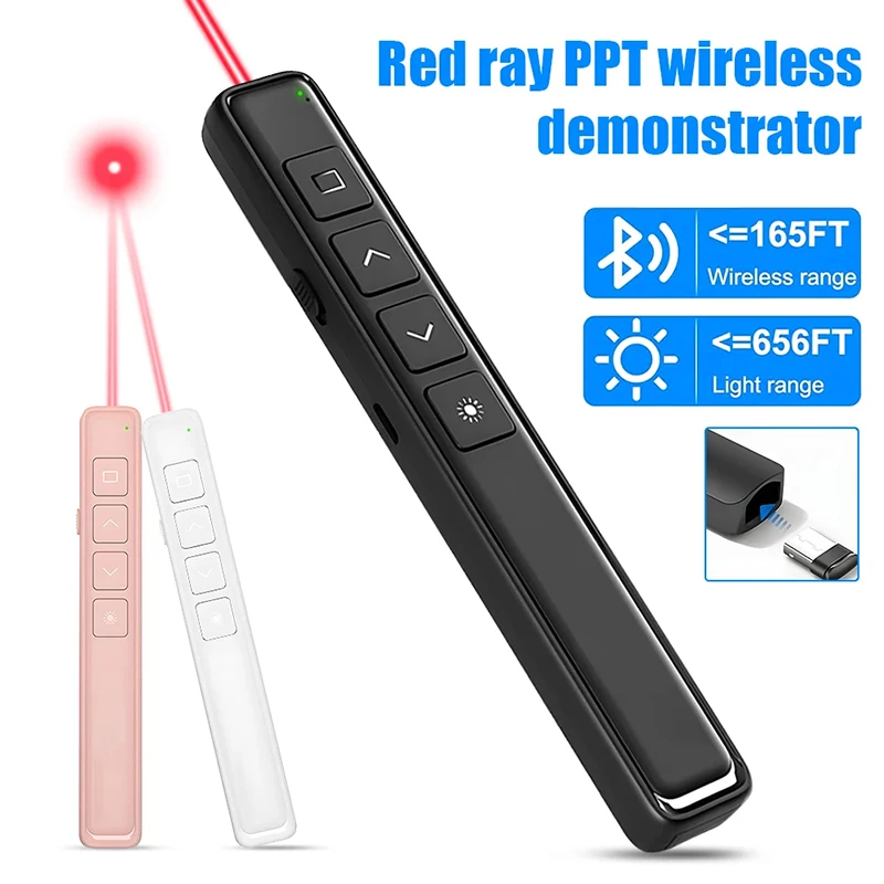 عرض لاسلكي الفرس باور بوينت القلم RF 2.4 جيجا هرتز USB التحكم عن بعد الوجه القلم لمكتب التدريس العارض PPT مقدم