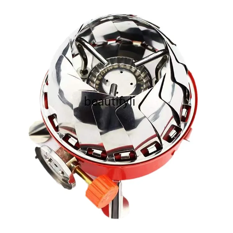 Уличная многофункциональная ветрозащитная горелка лотоса, портативная кассетная горелка для кемпинга, пикника, газовая плита для барбекю