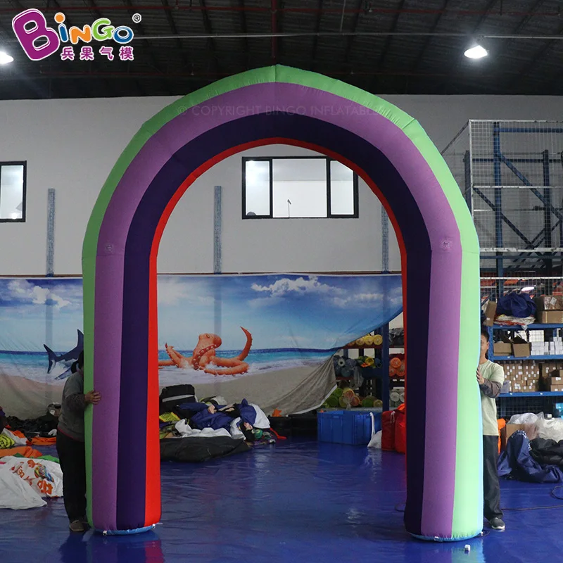 Bingo Made 3.65mH Inflatable LED Light Colorful Arch Inflatable Outdoor Decor For Promotion -Toys