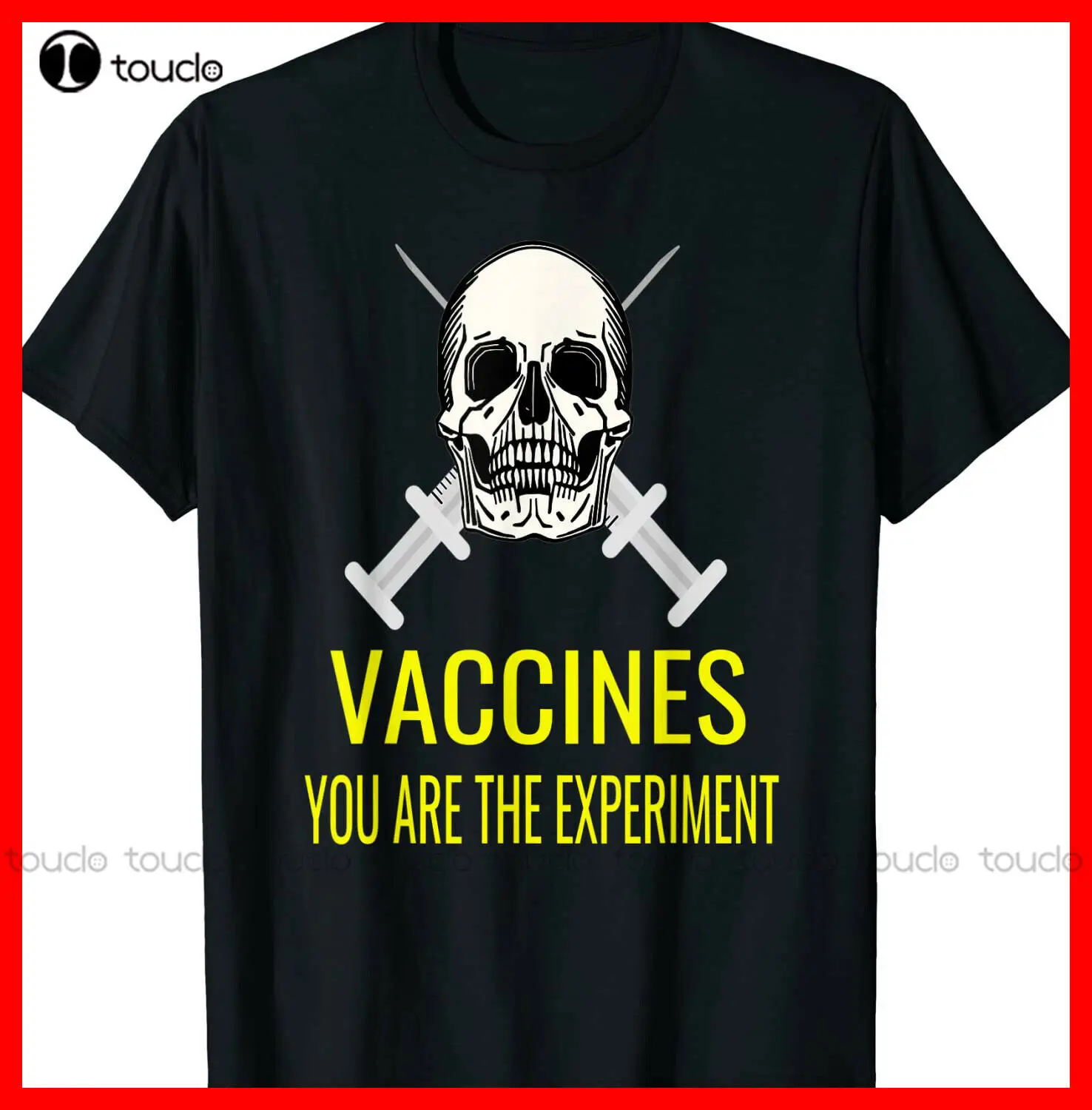 Anti Mandatory Vaccine Or Vax Experiment T-Shirt Black Tshirts Custom Aldult Teen Unisex Digital Printing Tee Shirt Xs-5Xl New