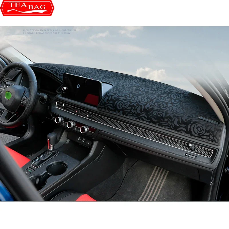 Car Styling Dash Mat Dashmat Dashboard Cover Sun Shade Dash Board Cover Carpet For Honda Civic 11th Gen 2021 2022 Accessories