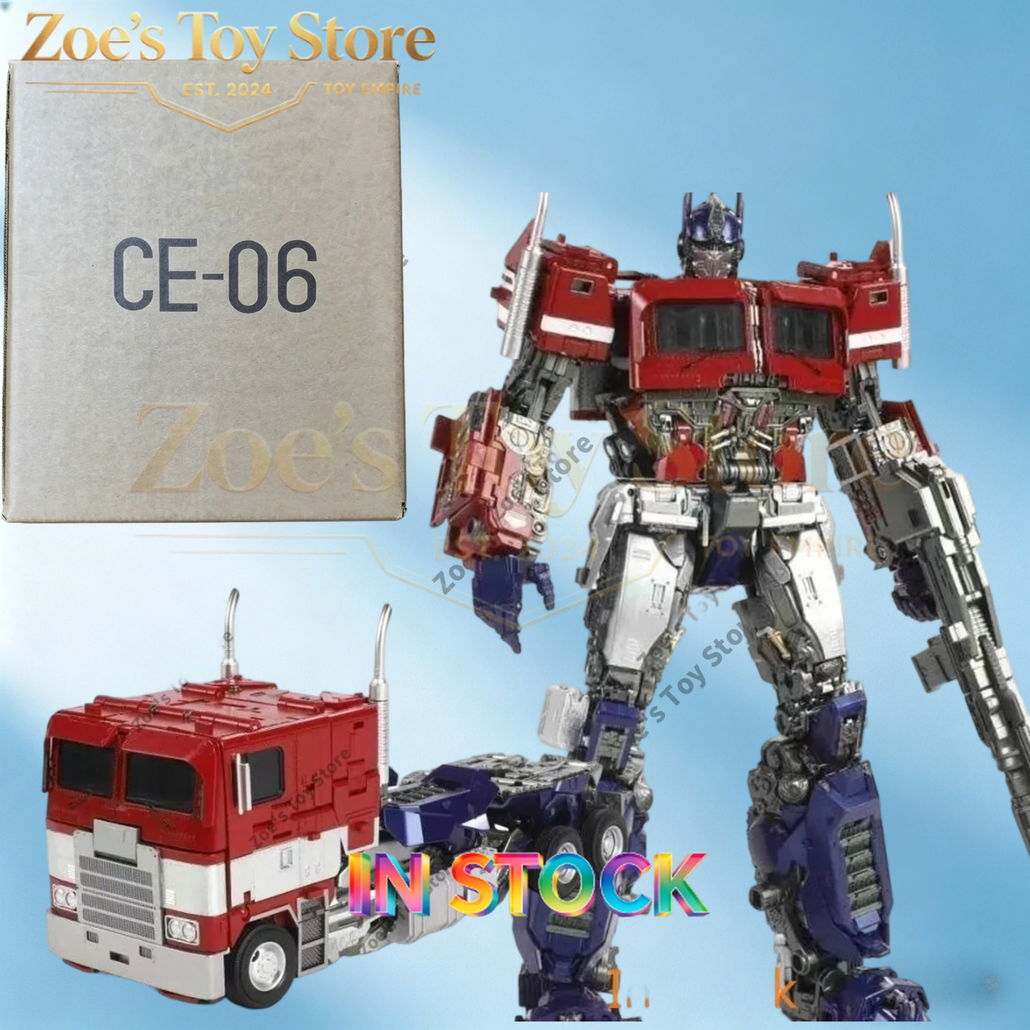 

[Ready Stock] Transformed CyberEra CE06 CE-06 OP Prime Siege Series KO Mpm12 Movie Version Action Figure Toy