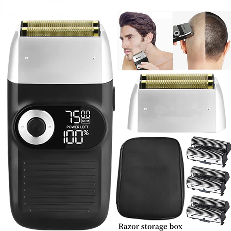 

Electric Shaver Trimmer For men hair clipper Men's shaver Barber professional Razor Reciprocating Foil Shaving Machine